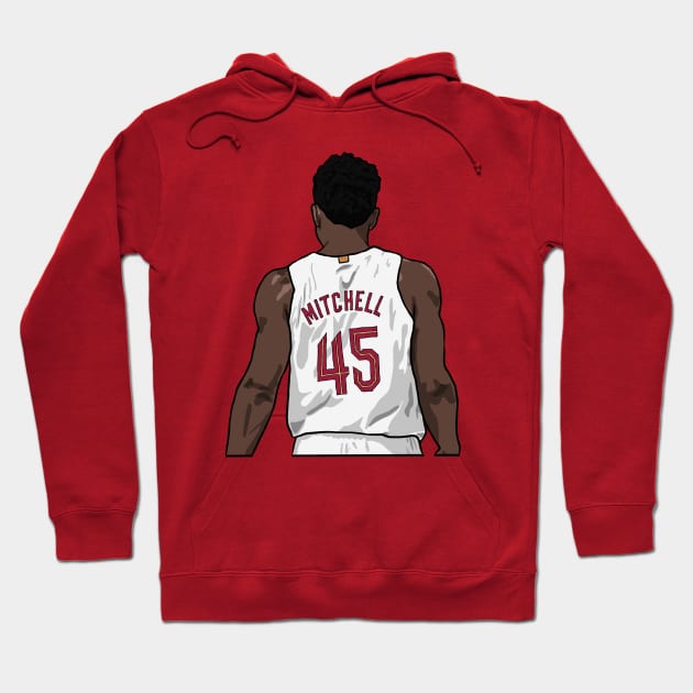 Donovan Mitchell Back-To Hoodie by rattraptees